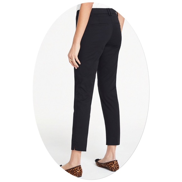 Ann Taylor Petite Cotton Crop Pant - Picture 2 of 5